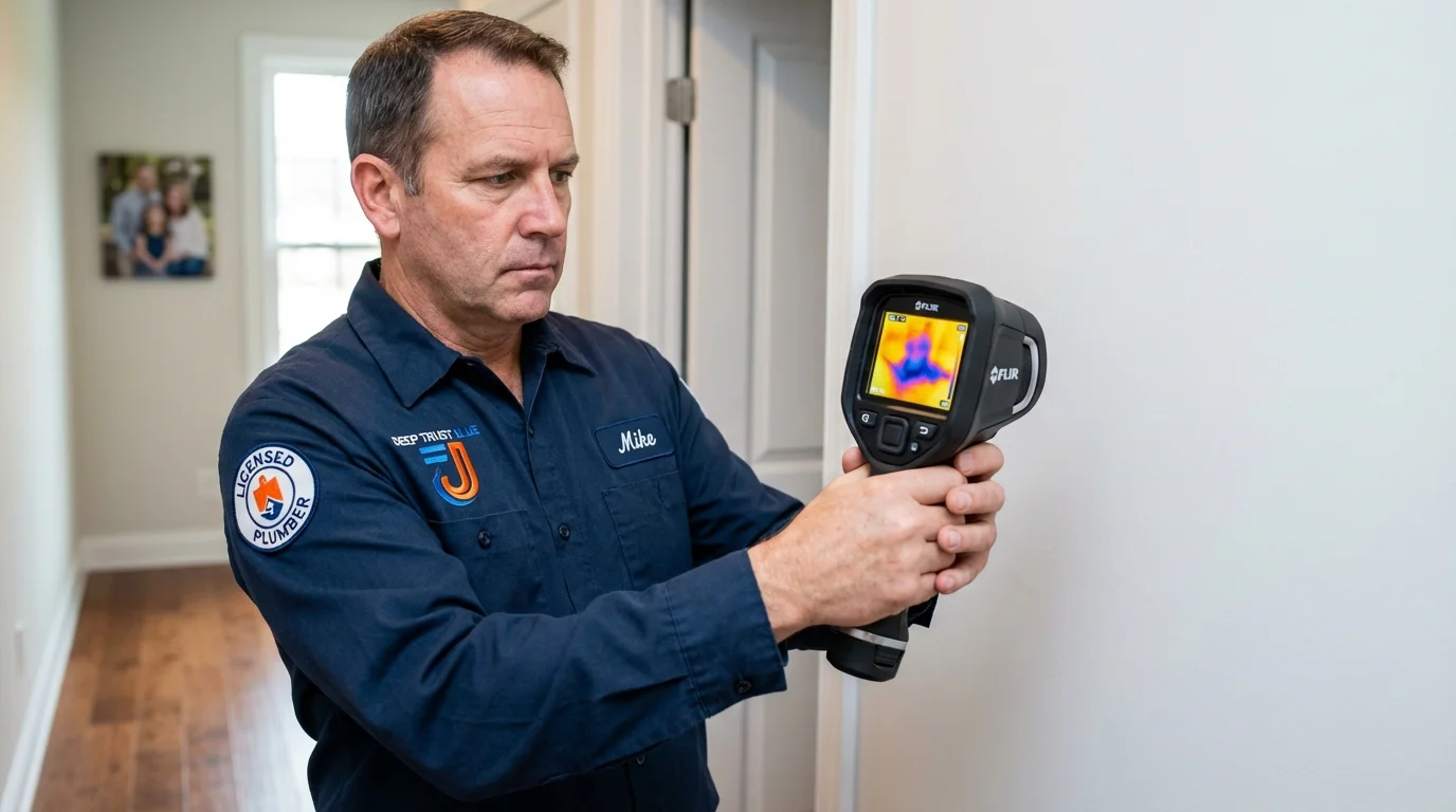 Thermal imaging leak detection by Johns Plumbing LLC in Berryville